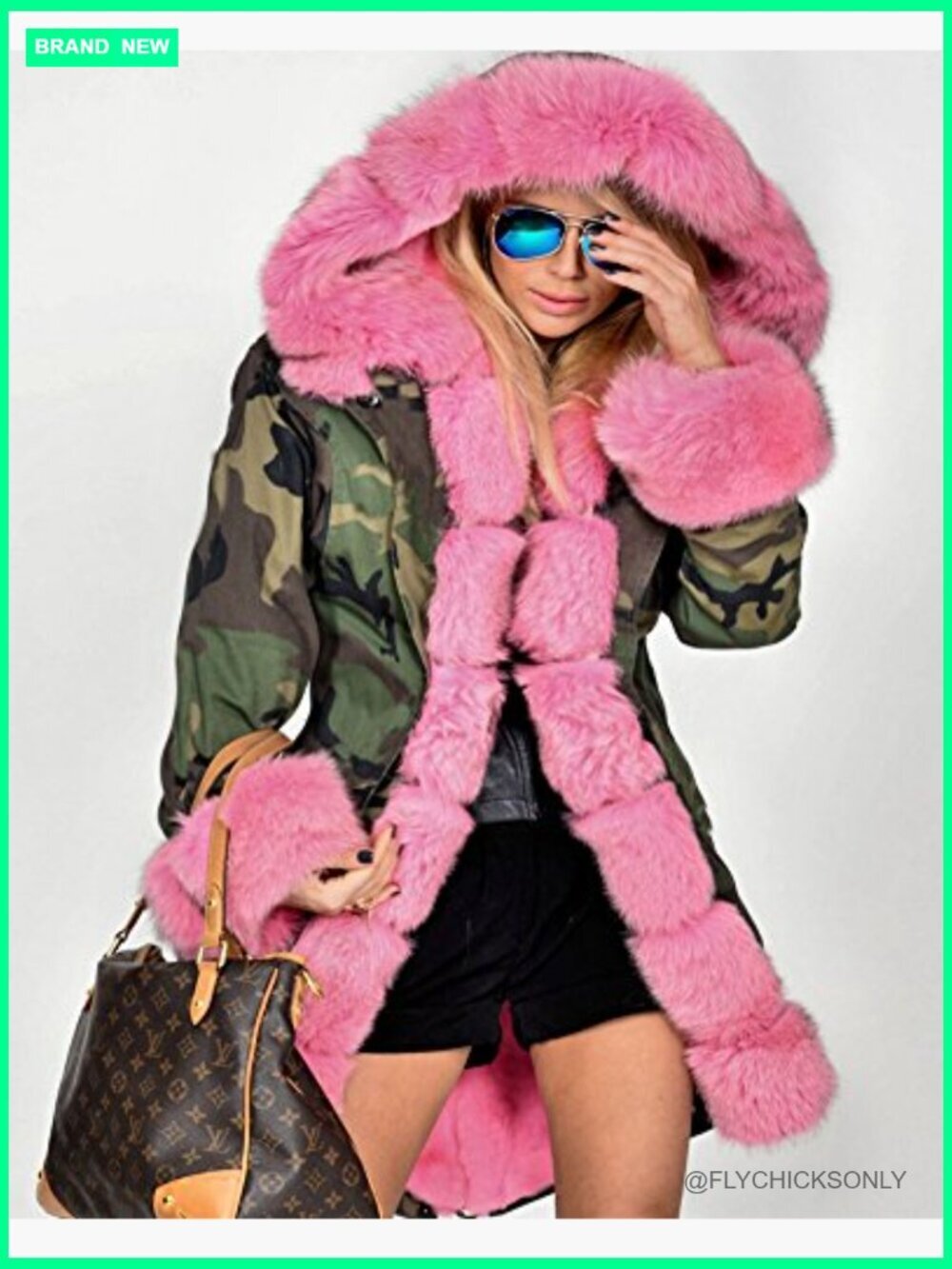 Cotton Fur Polyester Puffer Jacket Warm Thicken Long Parka Overcoat - Picture 2 of 7